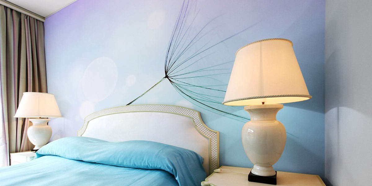 Dandelion Flow air,magic wind non woven wallpaper, photo wallpaper,