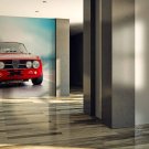 Alfa Romeo,Red car,Red car non woven wallpaper, photo wallpaper, Wall mural