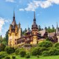 Sinaia castle Romania city sights non woven wallpaper, Wall Design, photo