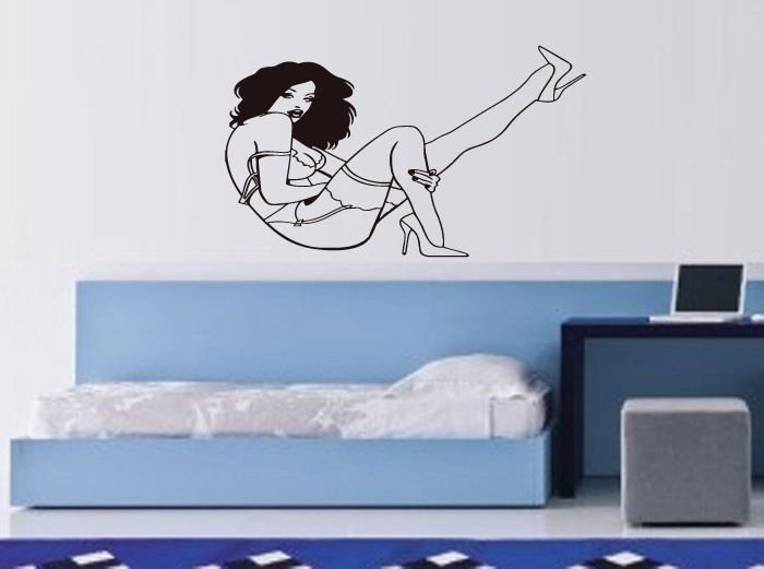 Wall Decor Vinyl Decal Sticker Beautiful Hot Sexy Girl tz2196