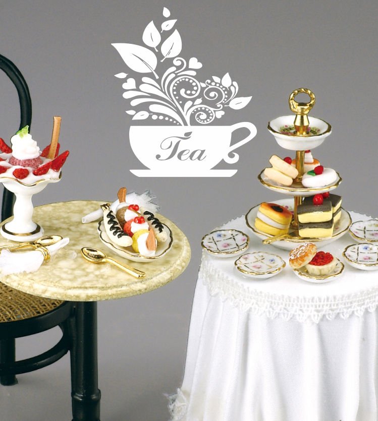 A restaurant Cafe bar kitchen tea coffee Room Stylish Wall Art Sticker Decal8977