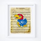 KU ~ Kansas University ~ I'm A Jayhawk Music Sheet Art Print: 8" x 10"