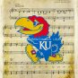 KU ~ Kansas University ~ I'm A Jayhawk Music Sheet Art Print: 8" x 10"