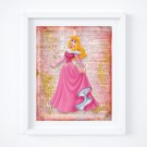 Aurora ~ Sleeping Beauty Dictionary Digital Art Print ~ 8" x 10"
