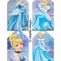 Princesses ~ 4 Tag Pages ~ 3" x 5" - Snow White, Cinderella, Sleeping Beauty & Ariel