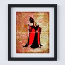 Jafar ~ Aladdin Dictionary Digital Art Print ~ 8" x 10"