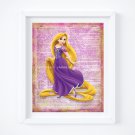Rapunzel ~ Tangled Dictionary Digital Art Print ~ 8" x 10"