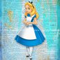 Alice in Wonderland Dictionary Digital Art Print ~ 8" x 10"