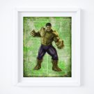 Hulk ~ Marvel Dictionary Digital Art Print ~ 8" x 10"