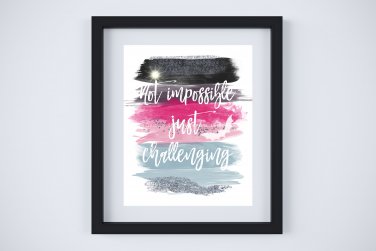 Draculaura - Monster High - Watercolor Brush Art Print with Quote: 8" x 10"