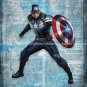 Captain America ~ Marvel Dictionary Digital Art Print ~ 8" x 10"