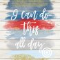 Captain America ~ Marvel Watercolor Brush Art Print with Quote: 8" x 10"