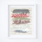 Thor ~ Marvel Watercolor Brush Art Print with Quote: 8" x 10"