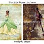 Tiana & Doctor Facilier Dictionary Digital Art Prints ~ 5" x 7" ~ Princess & the Frog ~ Good & Evil