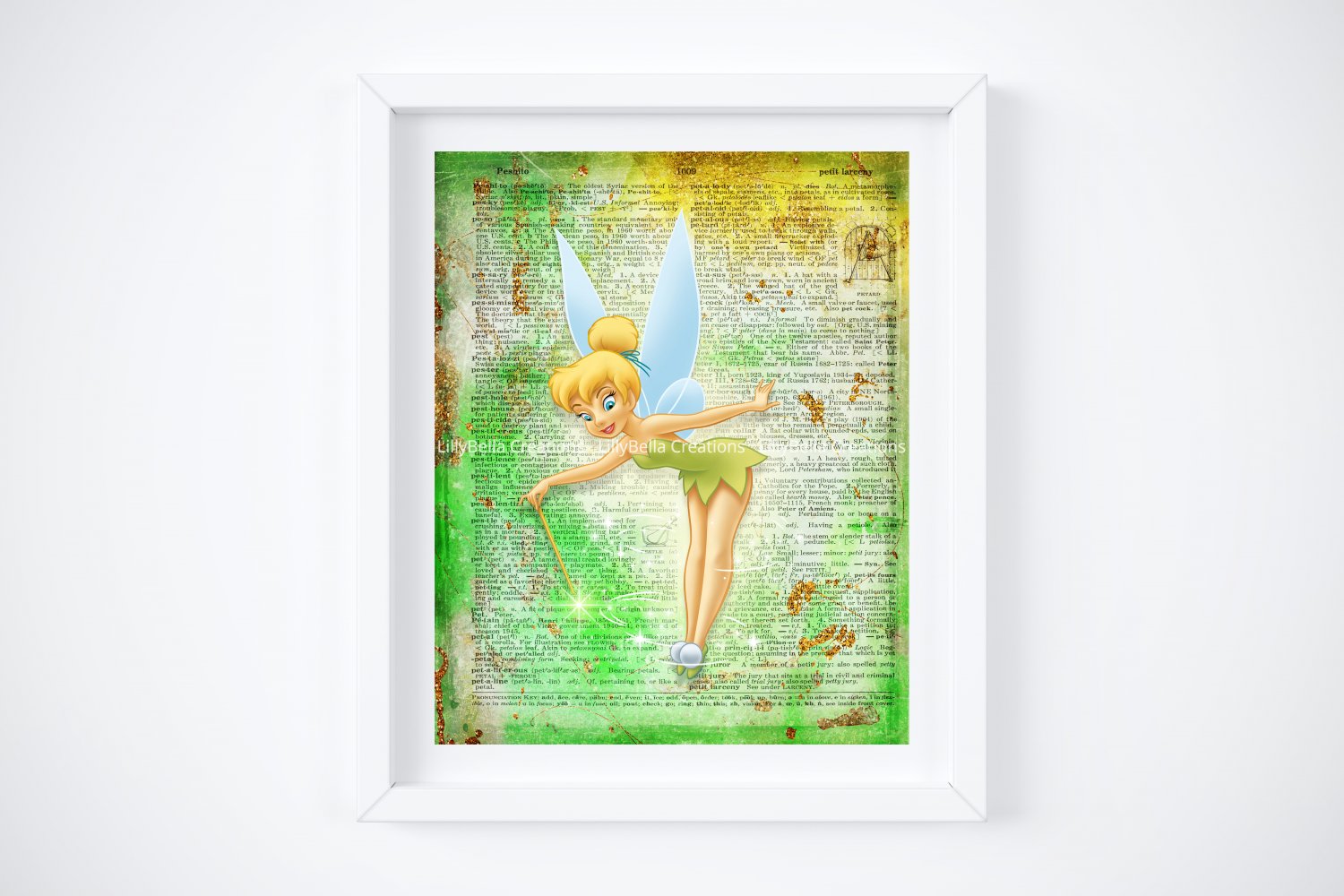 tinkerbell-peter-pan-dictionary-digital-art-print-8-x-10