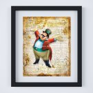 The Ringmaster - Dumbo ~ Dictionary Digital Art Print ~ 8" x 10" Elephant Fly, Circus