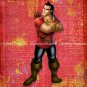 Gaston ~ Beauty and the Beast Dictionary Digital Art Print ~ 8" x 10" ~ Belle