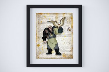 Shan Yu ~ Mulan Dictionary Digital Art Print ~ 8" x 10" - Villian, China