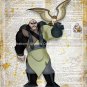 Shan Yu ~ Mulan Dictionary Digital Art Print ~ 8" x 10" - Villian, China