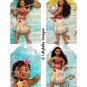 Disney Princesses ~ 16 Layered Digital Art Tags ~ 3" x 5" - Tiana, Rapunzel, Merida & Moana