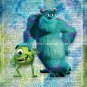 Monsters Inc Dictionary Digital Art Print ~ 8" x 10" ~ Mike & Sully