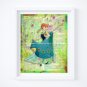 Frozen Fever ~ Elsa & Anna Dictionary Digital Art Print ~ 8" x 10"