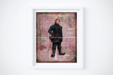 Frozen ~ Kristoff Dictionary Digital Art Print ~ 8" x 10"