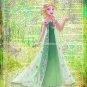 Frozen Fever ~ Elsa Dictionary Digital Art Print ~ 8" x 10"