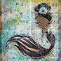 Mermaid Dictionary Digital Art Prints ~ 8" x 10" Mermaid Kisses and Starfish Wishes - Audrey style