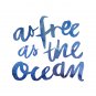 2 Ocean & Beach Watercolor Quote Art Prints: 8" x 10"