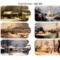 George Henry Durrie - 2.25 x 4 inch Tags - 24 total ~ Vintage Winter Artist Currier & Ives style