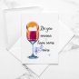 Drunk Anna ~ Frozen Watercolor Wine with Quote 8" x 10" + Greeting Card