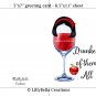 Drunk Snow White ~ and the Seven Dwarfs Watercolor Wine with Quote 8" x 10" + Greeting Card