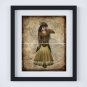 Steampunk Victorian Lady Digital Art Prints ~ 8" x 10" - 4 prints - Customize hair and/or skin color