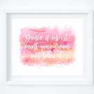 Dance is an Art Quote on Watercolor Art Print: 10" x 8"