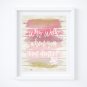 Ballet Dance - Watercolor Brush Art Print with Quote: 8" x 10"