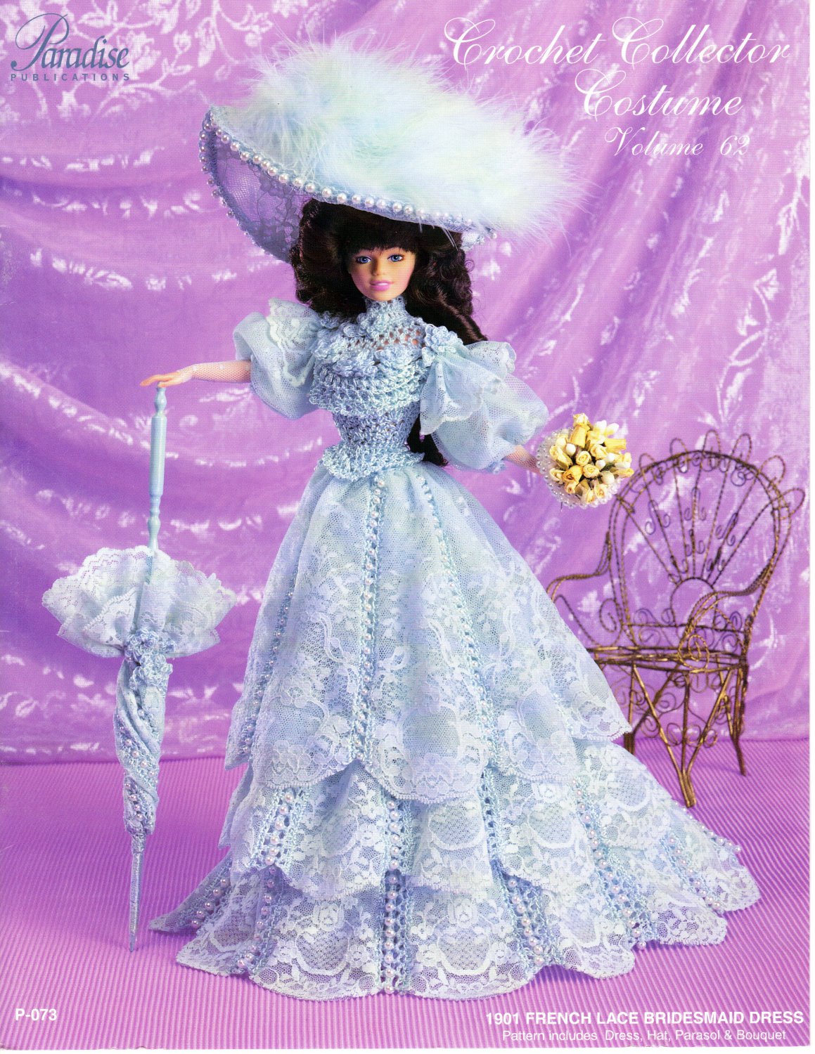 1901 French Lace Bridesmaid Dress ~ Barbie Crochet Digital Pattern - Color PDF - download