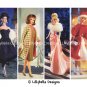 Barbie ~ 12 Layered Digital Art Bookmarks ~ 2.5" x 7" - Retro, Vintage Barbie 1950's, 1960's