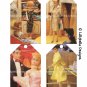 Classic Barbie ~ 4 Layered Digital Art Tag Pages ~ 3" x 5" - Barbie, Ken, Skipper & Midge