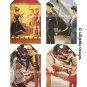 Classic Barbie ~ 4 Layered Digital Art Tag Pages ~ 3" x 5" - Barbie, Ken, Skipper & Midge