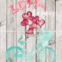 Bicycle - Love the Journey Digital Art Print ~ 8" x 10" ~ 3 Different Backgrounds!