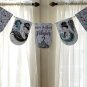 Mermaid Birthday Banner Digital Art Print ~ 7" x 10.5" ~ Personalized ~ Audrey style Mermaid