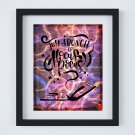 Just a Bunch of Hocus Pocus ~ Dictionary Digital Art Print: 8" x 10" ~ Flames Watercolor ~ Halloween
