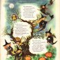 Vintage Halloween Song Poem Art Print - 11" x 14"