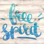 4 BOHO Watercolor Art Prints: 10" x 8" (Colorful Feathers & Word Art)