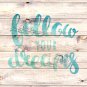 4 BOHO Watercolor Art Prints: 8" x 10" (Dream-catcher with Feathers & Word Art)