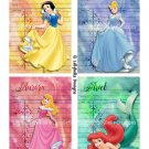 Watercolor Princess Library Cards - 3.5 x 5" ~ 12 Mixed Media ~ Snow White, Cinderella, & many more