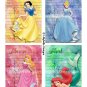 Watercolor Princess Library Cards - 3.5 x 5" ~ 12 Mixed Media ~ Snow White, Cinderella, & many more