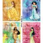 Watercolor Princess Library Cards - 3.5 x 5" ~ 12 Mixed Media ~ Snow White, Cinderella, & many more