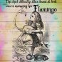 Alice in Wonderland Digital Art Print ~ Flamingo & Book Quote: 8" x 10"